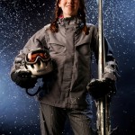 Jenny Elsner, 13, from Lake Stevens, models the newest ski gear for this season from Mount Pilchuck Ski and Sport.