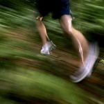 Eric Smith makes his way up a trail at Forest Park in Everett, Washington.